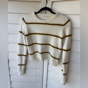 Reformation Striped Sweater Cream/Yellow/Navy